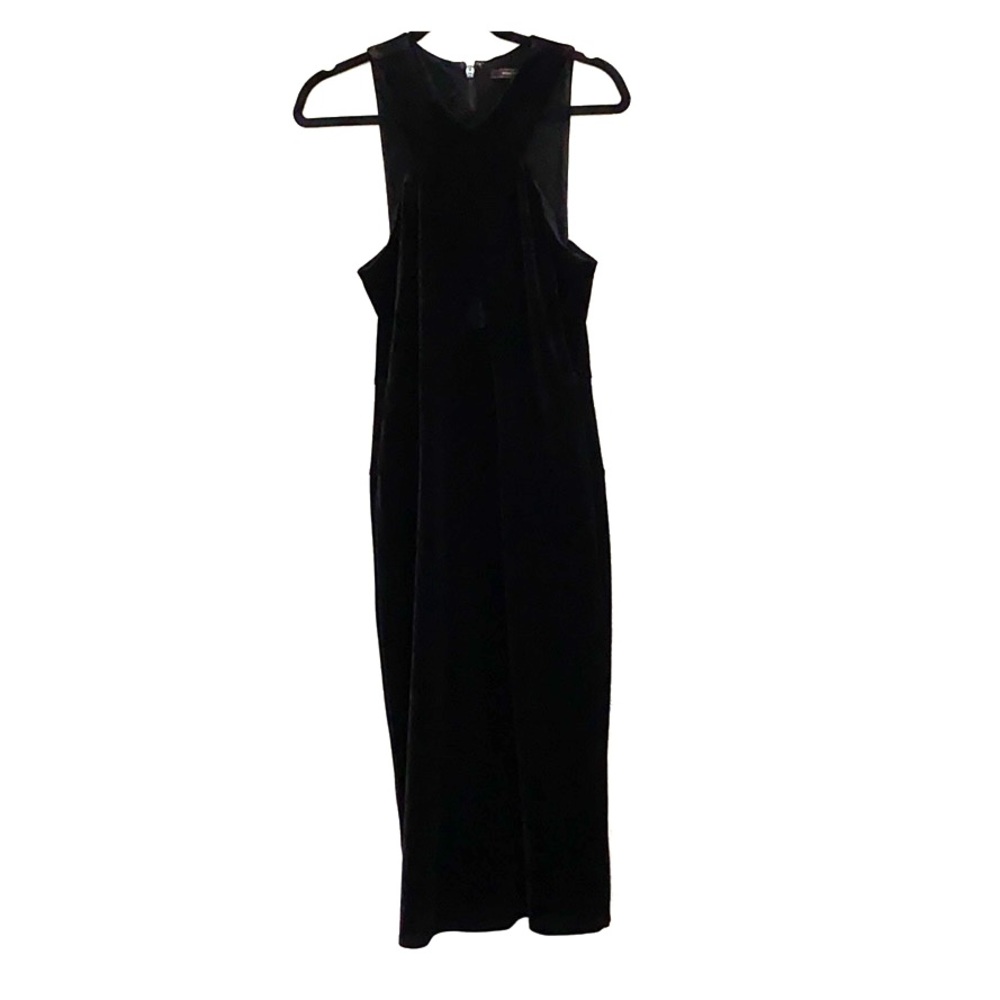 Velvet midi dress
